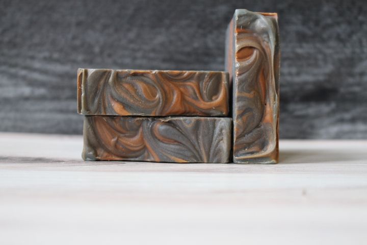 Tobacco Leaf and Amber Handcrafted Soap